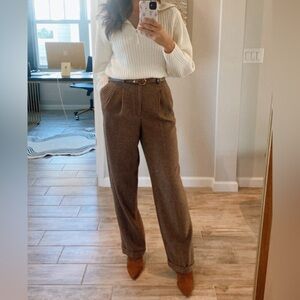 95% Wool 5% Cashmere Vintage Purple Label Polo Ralph Lauren Houndstooth Pants